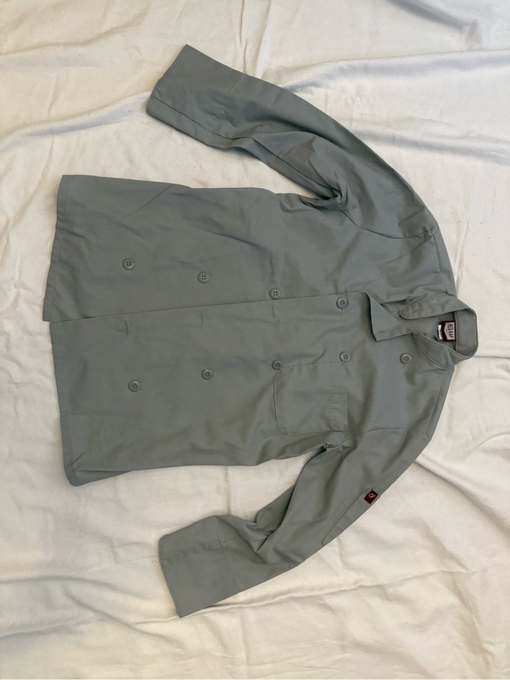 Men's Double-Breasted Pea Coat in Slate Gray